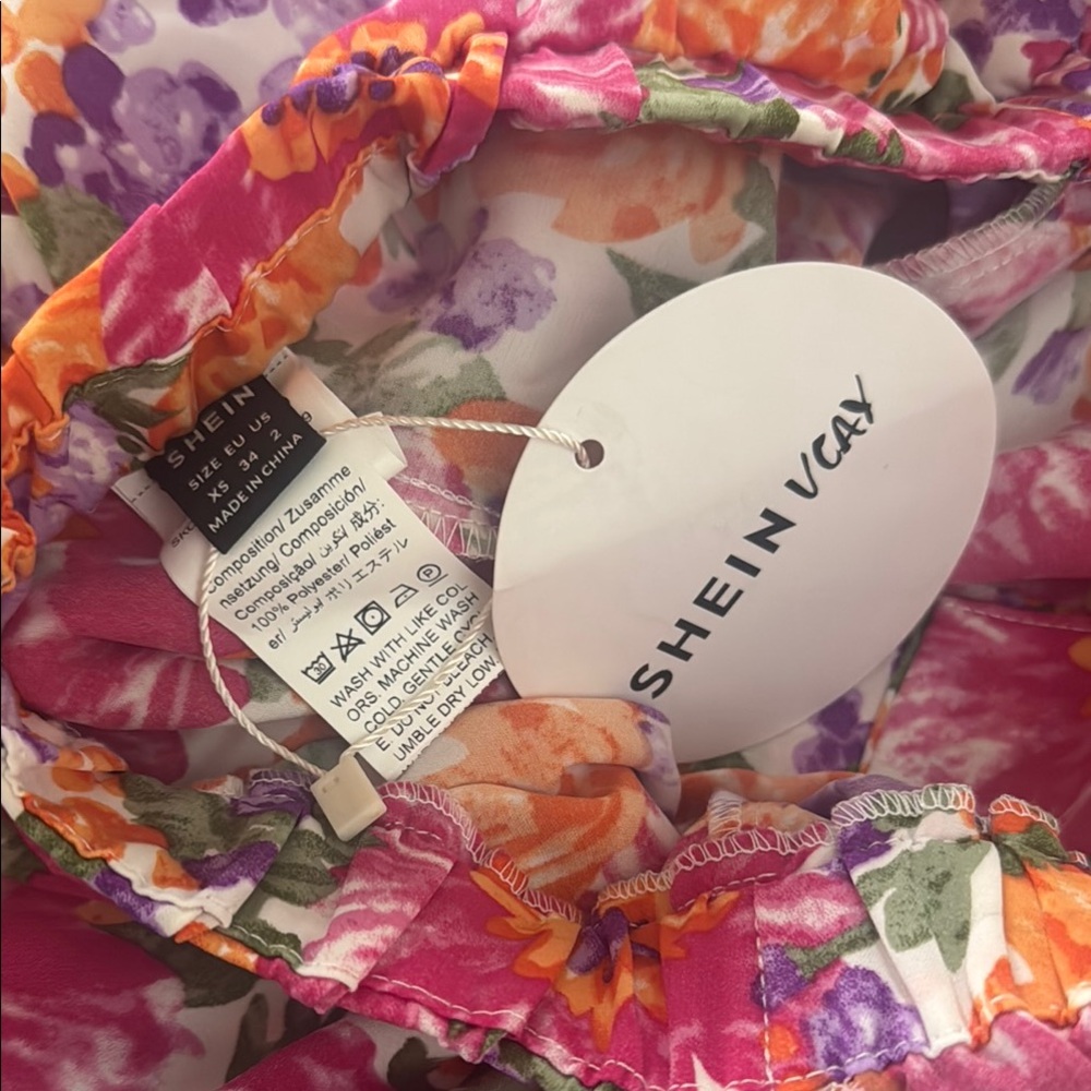 SHEIN Multicolor Floral romper - Picture 3 of 7